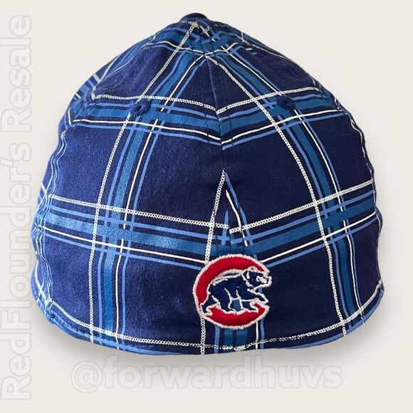 Chicago Cubs Plaid Hat - Adult Size S/M, Officially Licensed - Picture 9 of 11